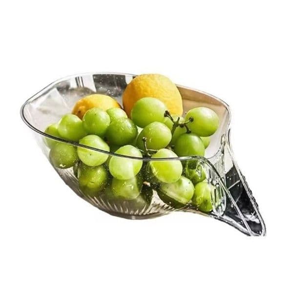 Convenient Vegetable Drain Basket Fruit Drainer Fruit Draining Basket Acrylic Material Gift for Cooking Enthusiasts