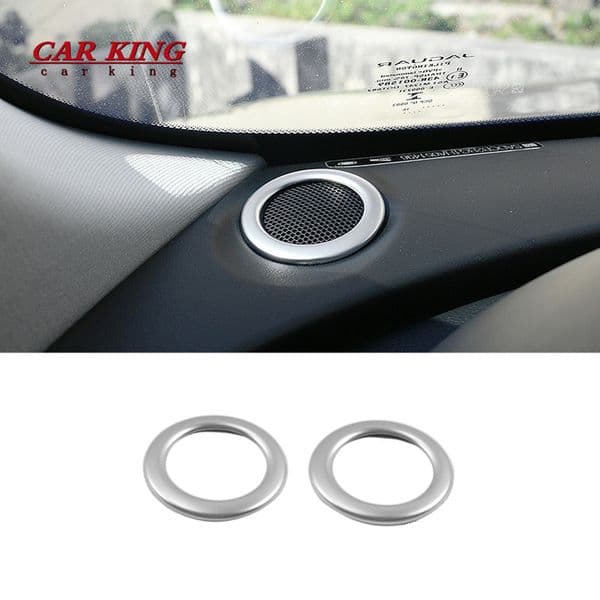 For Jaguar XE 2015 2016 2017 2018 ABS Matte Interior Dashboard Car Stereo Speaker Cover Trim accessories car styling 2pcs
