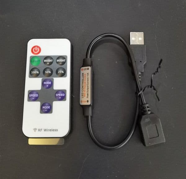 RF 11Keys Single Color Dimmer Led Strip Controller Remote DC/USB/Wire For 2835/5050/5730 Led Strip Light DC5-24