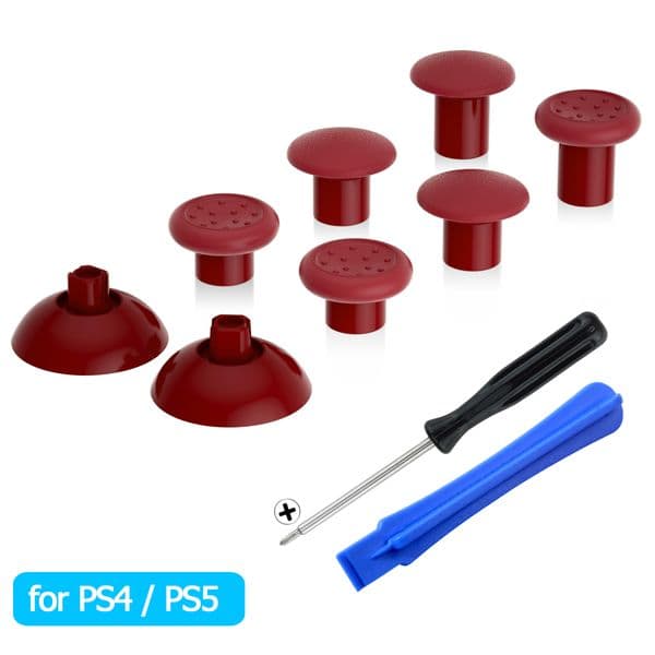 eXtremeRate ThumbsGear Interchangeable Ergonomic Thumbstick for PS5 Controller, for PS4 All Model Controller with 3 Joysticks
