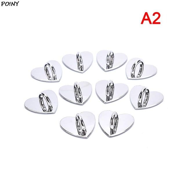 10pcs 25mm Non-detachable Metal Heart O&D Ring Side Clip Buckle Hardware Hook Accessories DIY Arch Bridge Pendant Hanger
