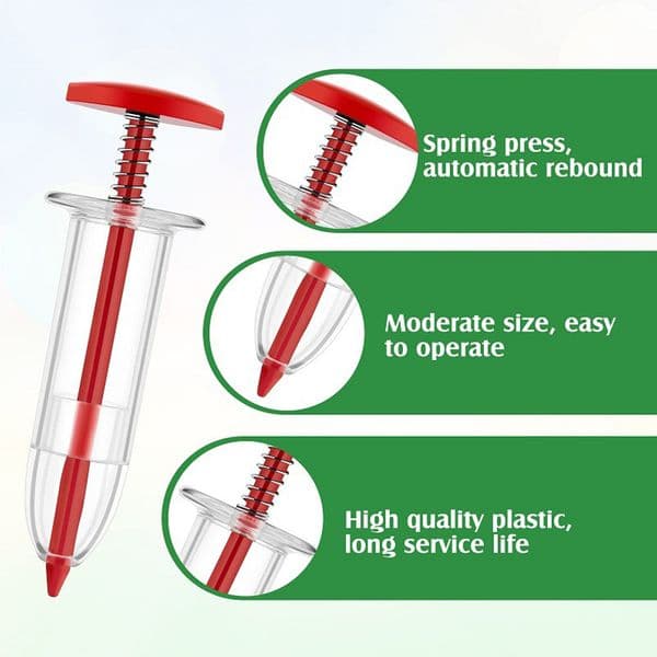 Mini Seed Spreader Mini Sowing Seed Dispenser with 2 Transplanting Tools Handheld Seed Sower Spreader Lightweight for Gardening