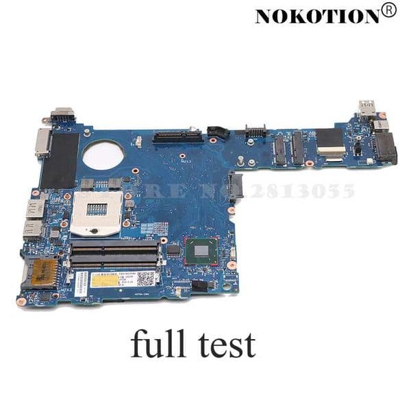 NOKOTION Mainboard for HP elitebook 2570P Laptop Motherboard 685404-001 QM77 GMA HD 4000 6050A2483801-MB-A02 Free CPU