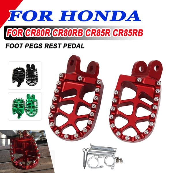For HONDA CR80R CR80RB 1996-2002 CR85R CR85RB 2003-2007 Motorcycle Accessories FootRest Footpegs Foot Pegs Pedal