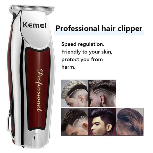 Kemei Hair Clipper Professional Hair Cutting Machine Trimmer for Men Rechargeable Haircut Cordless Electric Shaver Beard Barber