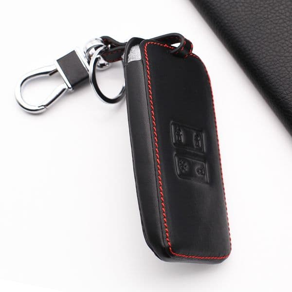 High quality genuine leather car key card cover case fit for renault koleos kadjar keychain holder wallet protector