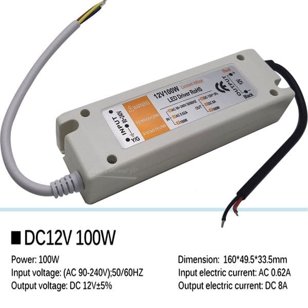 5V 12V Power Supply Adapter 110V 220V to 12V/5V Lighting Transformer 100W 72W 60W 48W 28W 18W Source LED Driver for LED Strip