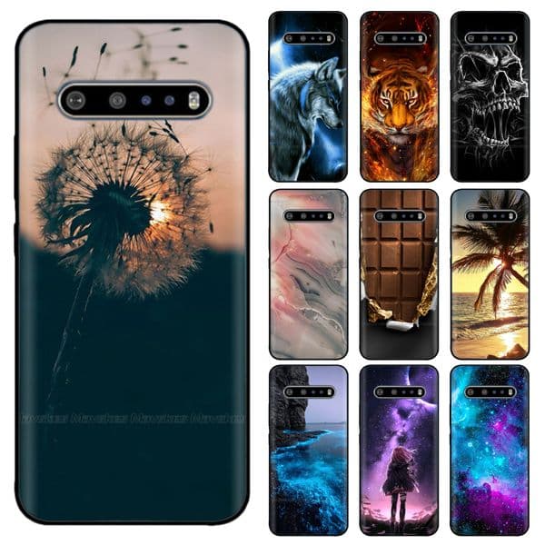 For LG V60 ThinQ Silicone Phone Cover For LG V50 ThinQ Cases Soft TPU Back Cover Case Fundas for LG V30 V40 V 60 Bumper Coque