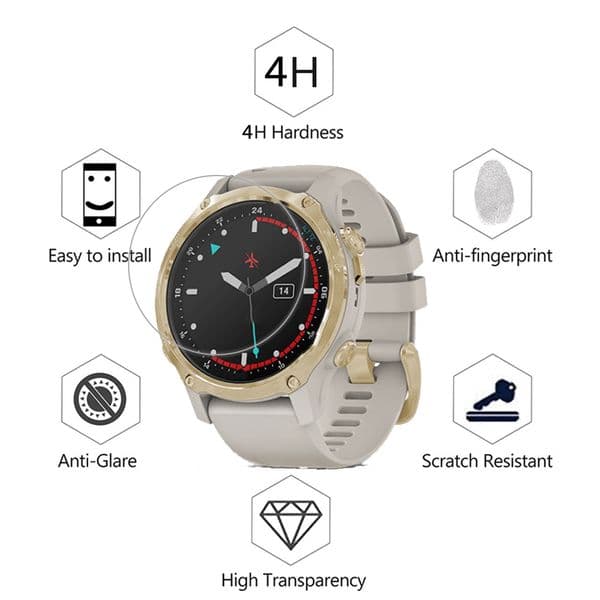3Pcs Soft Hydrogel Film For Garmin Descent Mk2S Mk2 S Smartwatch Water-proof TPU Screen Protector Protective Movie Not Glass