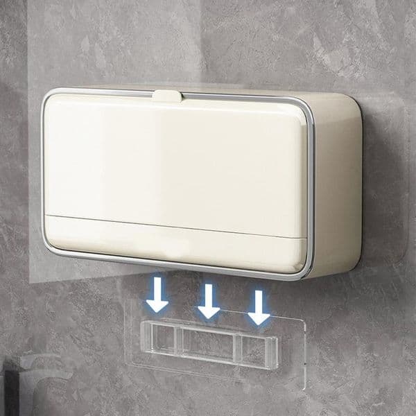 Soap Box Holder Soap Holder Case Container Box Self Adhesive Draining Soap Dish With Drain Wall Mounted Soap Dish For Shower