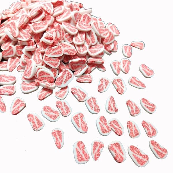 50g/Lot 10mm Meat Polymer Clay Slices For DIY Crafts Animal Plastic Klei Mud Particles Slime Filler Accessories