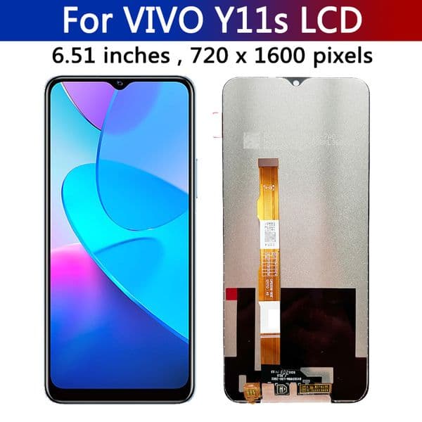 6.51'' Original For VIVO Y11s LCD Display Touch Screen Digiziter Assembly Replacement For VIVO Y11S V2028 LCD With Frame