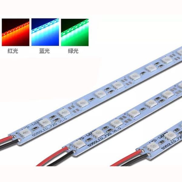 DC12V 24V 5050 LED Bar Light SMD 36LEDs/50cm white /warm white/ RGB LED hard Strip 5050 LED Tube Hard LED Strip Lamp