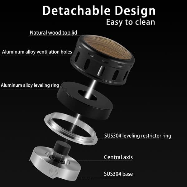 Espresso Distributor Gravity Adaptive Coffee Distributor for 51/53/58MM Espresso Portafilter Professional Barista Accessories