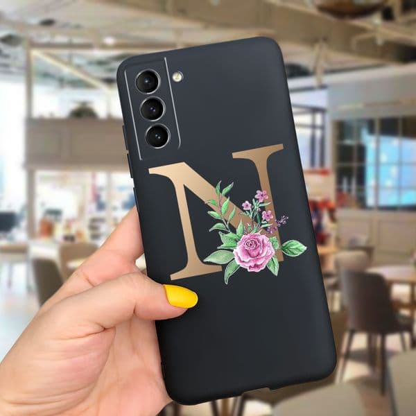 Cute Alphabet Case For Samsung Galaxy S21 FE 5G Phone Cover Silicone Shockproof Bumper For Galaxy S21 Plus S 21 S21fe Soft Cases