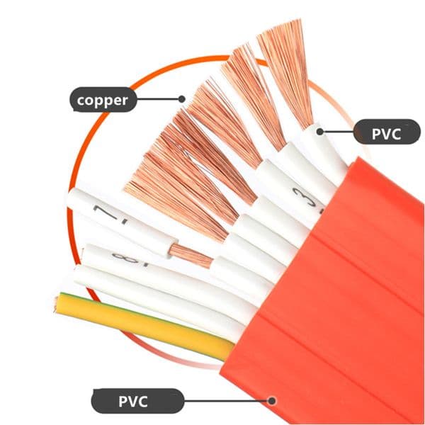 13 15 AWG/2.5 1.5MM Driving flat cable TVVB13 14 16 18 20 core elevator flat cable electric door soft flat cabl copper cores