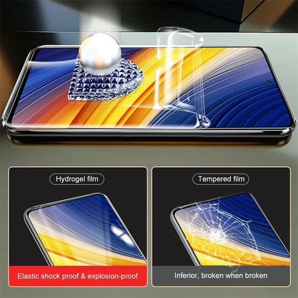 3PCS 999D Hydrogel Film for Poco X3 Pro Screen Protector Not Glass for Pocophone Poko Pocco Poxo Little X3 X 3 Pro X3Pro NFC 3X