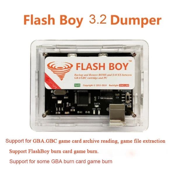 Flash Boy 3.2 Cyclone Dumper For GameBoy GBC GBA ROMS Game Cartridge Flasher Dumper USB Support Game Boy Camera Recorder Burner