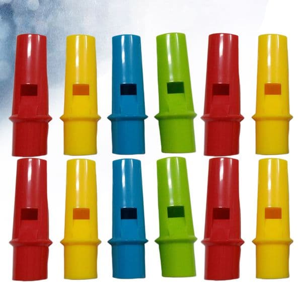 25Pcs Creative Cylinder Shape Pan Flutes Circular Flute Whistles DIY Music Instrument Toys for Kids (Random Color)