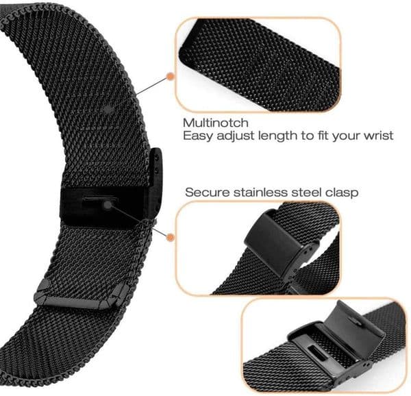 20mm Milanese steel Watchstrap For Samsung Galaxy Watch 4 Classic 46MM 42MM / Galaxy4 40mm 44mm Watchband Wristband Bracelet New