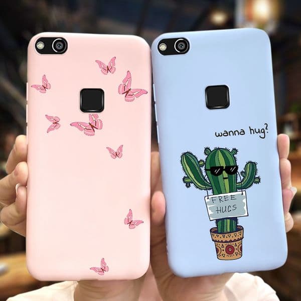 Lavender Flower Phone Case For Huawei P10 Lite Case Cute Cow Butterfly TPU Coque For Huawei P10Lite P 10 Lite WAS-LX1 Soft Cover