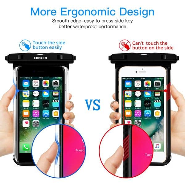 FONKEN IPX8 Waterproof Case Transparent Dry Bag Seaside Swimming Pouch Mobile Phone Covers Coque For iphone 11 12 pro max case