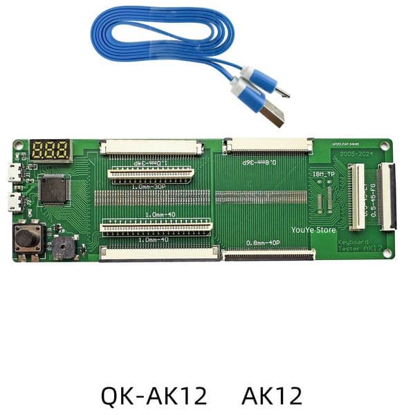 Mlsse New Original QK-AK9 AK12 Laptop Keyboard Tester Testing Device Machine Tool USB Interface With Cable