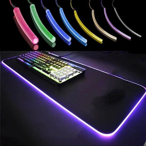 Car Home DIY LED Lighting Milky PMMA Side Glow Fiber Optical Cable Hanging lamp Curtain Desk Mats Atmasphere Light Decoration