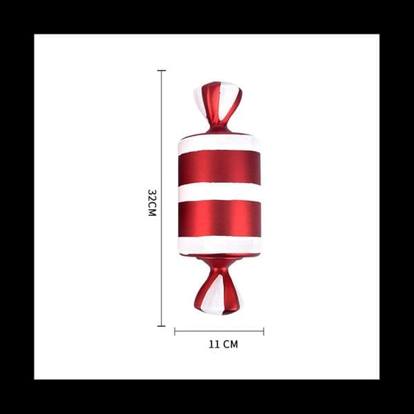 3Pcs Christmas Decorate Big Candy Cane DIY Christmas Trees Pendant Home Christmas Party Favor New Year Gift