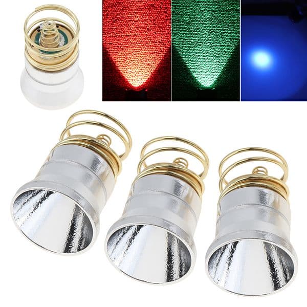 26.5mm Flashlight Cap 3V-8.4V 1Mode LED Lamp UV Torch Bulb Red /Green/ Purple for C2 Z2 P60 P61 6P 9P G3 S3 D2 M5 M6 WF501B/502B