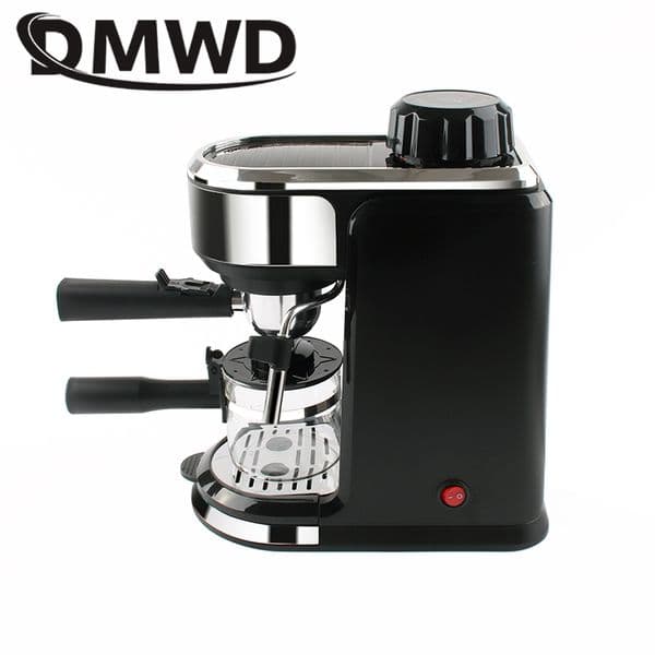 Italian Pressure Steam Coffee Maker 5 Bar Automatic Pump Espresso Cappuccino Bubble Machine Milk Foam Frother Latte Mocha Pot EU