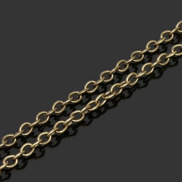 Jewelry Necklace Antique Bronze Cable Chains Lobster Clasp 5meters/lot 2016 new