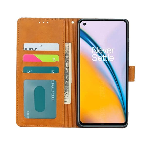 Nord2 Cloth Pattern Phone Leather Case For OnePlus Nord 2 Cover Flip Wallet Magnetic Card Book For One Plus Nord 2 Case Etui Bag