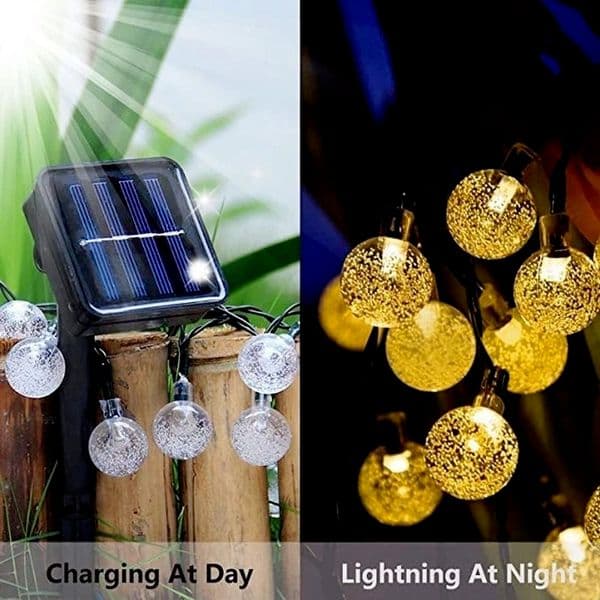 20/30/50/100 LEDS Solar Lights Globe Crystal Balls LED String Fairy Lights Outdoor Lighting Garden Wedding Christmas Decoration