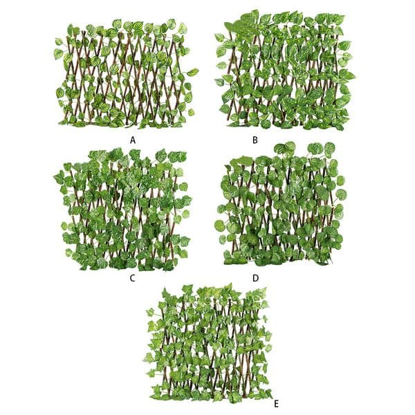Leaves Fence Protective Artificial Plant Trellis Garden Patio Privacy Screen Wall Expandable Retractable Home Decoer Simulation