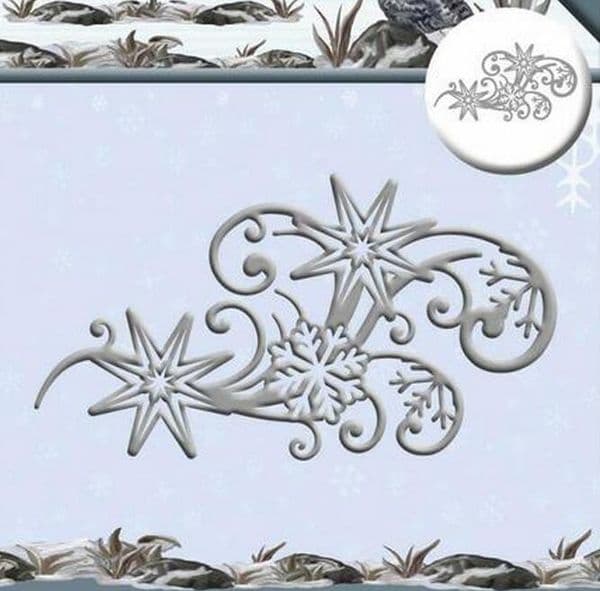 Crystal Swirl Winter Metal Cutting Dies Stencil Scrapbooking Diy Album Stamp Paper Card Embossing Decor Craft Knife Mould
