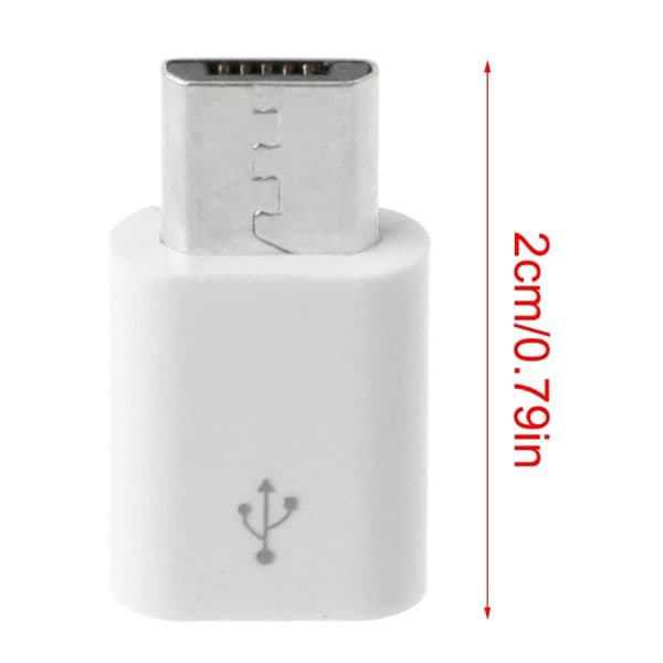 White USB 3.1 Type C Female to Micro USB Male Adapter Cable Adapter for for Galaxy