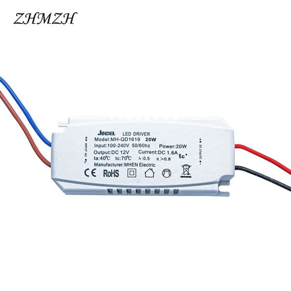 AC 100-240V To DC12V Constant Voltage LED Driver 12W 20W 40W 60W 100W Direct Current Power Supply CE For G4 G5.3 LED Lamp Bead