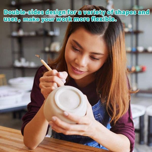 30pcs Tools For Ceramics Clay Sculpture Tools Polymer Shapers Craft Sculpting Pottery Modeling Carved Smoothing Wax Kit Tools