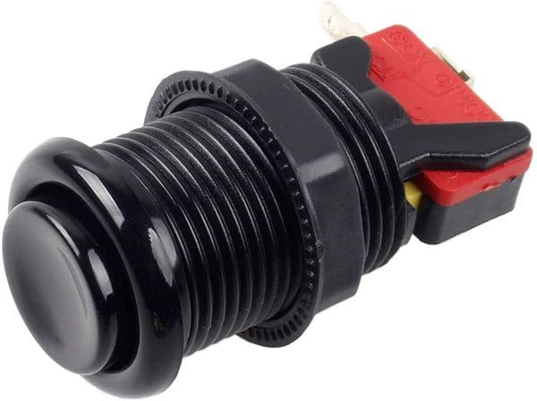 EG STARTS 8X 30mm Happ Type Standard Push Buttons Switch with 20cm Buttons Cable for Arcade Joystick Arcade1up Games Console