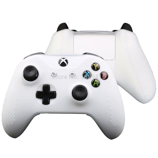 IVYUEEN for Microsoft Xbox One X S Slim Controller Silicone Gel Rubber Case Protective Skin + Joystick Grips Analog Stick Caps