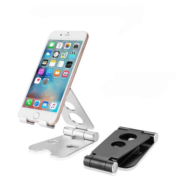 Tablet Stand Dual Foldable Desktop Rotary Mobile Phone Holder Desk Holder For Xiaomi Mobile Phone For iPhone Metal Tablets Stand
