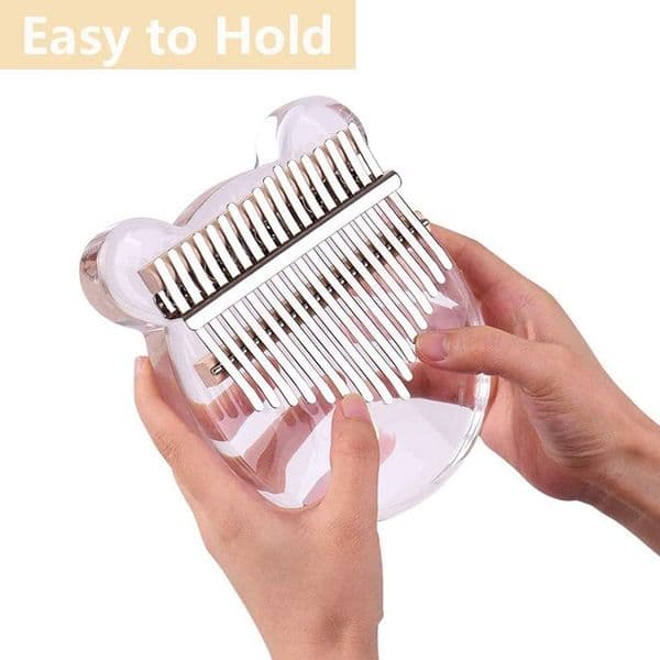 21 Key Acrylic Kalimba 17 Key Thumb Piano Portable Crystal Mbira Musical Instrument Transparent Calimba Finger Keyboard Piano