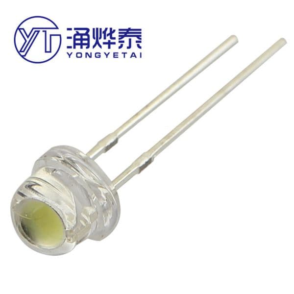 YYT 5MM big straw hat 0.5w Red Blue Green Yellow white light F5 white led light-emitting diode lamp beads super bright big chip