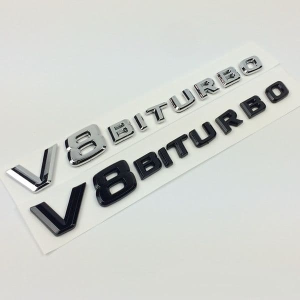 V8 V12 Biturbo Emblem Badge Decal 3D Car Sticker Emblem Logo For Benz BMW VW Hyundai Mazda Opel Skoda Toyota Audi HondaChevrolet