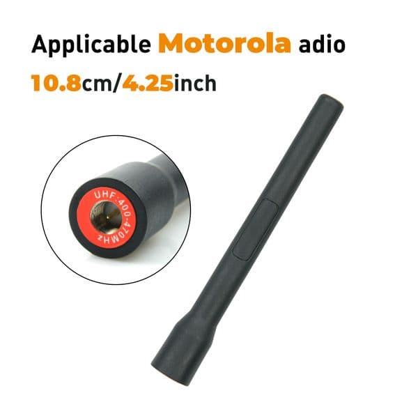 10.8cm/4.25inch Q5 Antenna UHF 400-470Mhz Antenna for Motorola MagOne Q5 Q9 Q11 A1D A2D+ Analog Two Way Radios