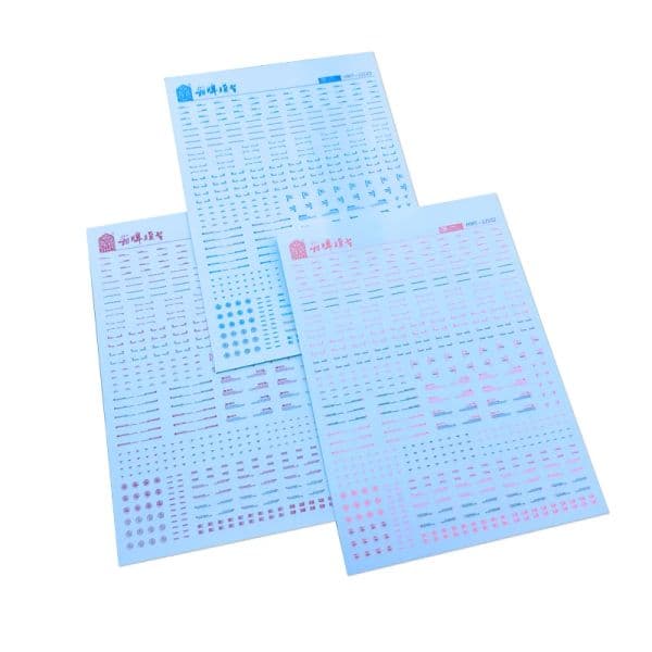 HSIANG Model Tool HMT-12101~12103 Universal Model Decals Fluorescent Color Water Stickers for Assembly Model Hobby DIY Tools