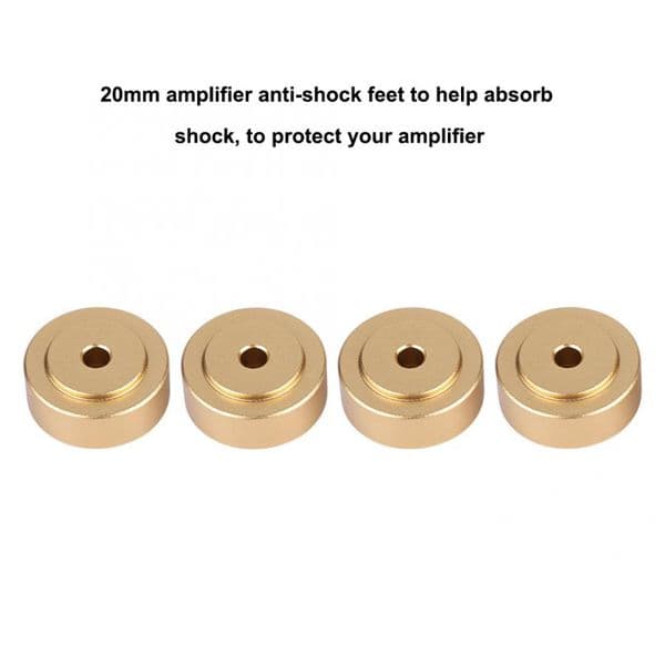 4pcs/set 20*8mm Aluminum Alloy Amplifier Feet Shock Absorber Amplifier Pads Feet Speakers Stand Feet