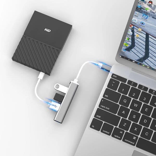 TUYXCIE 5Gbps USB Hub 4 Port Multiport HUB 4 USB 3.0 2.0 Ports High Speed OTG Splitter Adapter For Computer PC Notebook