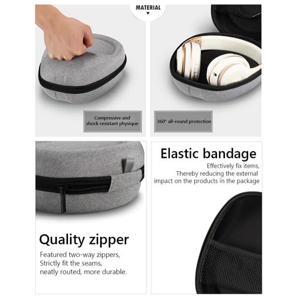 Portable Headphones Case Cover Box for Audio-technica ATH-M50X ATH-M40X ATH-M50S ATH-M20X ATH-M30 Headset Bag Carrying Case